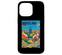 Colorido Barcelona España Parque Gaudí & Sagrada Familia Travel Carcasa para iPhone 14 Pro MAX