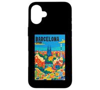 Colorido Barcelona España Parque Gaudí & Sagrada Familia Travel Carcasa para iPhone 16 Plus