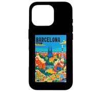 Colorido Barcelona España Parque Gaudí & Sagrada Familia Travel Carcasa para iPhone 16 Pro
