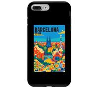 Colorido Barcelona España Parque Gaudí & Sagrada Familia Travel Carcasa para iPhone 7 Plus/8 Plus