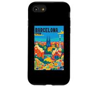 Colorido Barcelona España Parque Gaudí & Sagrada Familia Travel Carcasa para iPhone SE (2020) / 7/8