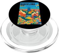 Colorido Barcelona España Parque Gaudí & Sagrada Familia Travel PopSockets PopGrip para MagSafe