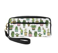 Colorido Bastante suculento, Bolsa de Maquillaje Bolsa de cosméticos Bolsa de Aseo de Viaje portátil Estuche de Cuero para Mujeres y niñas