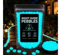 Colorido Brillo en la oscuridad piedra del jardín,Brillo en la oscuridad guijarros al aire libre guía de la noche, guijarros de la guía de la noche, brillante jardín piedras kit,decoraci blue 1000PCS