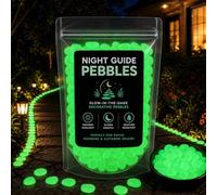 Colorido Brillo en la oscuridad piedra del jardín,Brillo en la oscuridad guijarros al aire libre guía de la noche, guijarros de la guía de la noche, brillante jardín piedras kit,decoraci green 200PCS