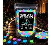 Colorido Brillo en la oscuridad piedra del jardín,Brillo en la oscuridad guijarros al aire libre guía de la noche, guijarros de la guía de la noche, brillante jardín piedras kit,decor colorful 200PCS