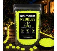 Colorido Brillo en la oscuridad piedra del jardín,Brillo en la oscuridad guijarros al aire libre guía de la noche, guijarros de la guía de la noche, brillante jardín piedras kit,decora yellow 1000PCS