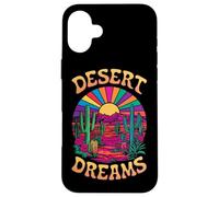Colorido Cactus Psicodélico Desierto Sunset Dreams Carcasa para iPhone 16 Plus