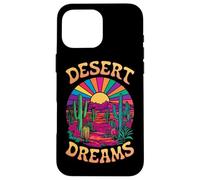 Colorido Cactus Psicodélico Desierto Sunset Dreams Carcasa para iPhone 16 Pro MAX