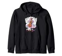 Colorido Cello Chica Anime Amante de la Música Sudadera con Capucha