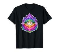 COLORIDO CHAKRAS Y FLORES DE LOTO YOGA MÍSTICO Camiseta
