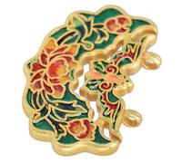 Colorido Colgante de Candado Artesanal, Colgante de Candado de la Paz, Moderno Oro de 24 Quilates para Uso Diario para Bodas(La primavera se bloquea de repente)