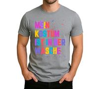 Colorido confeti corazón para carnaval y carnaval - celebrar el amor, fiesta de humor, camiseta de hombre, gris, XXL