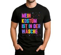 Colorido confeti corazón para carnaval y carnaval - celebrar el amor, fiesta de humor, camiseta de hombre, Negro , M