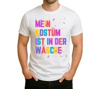 Colorido confeti corazón para carnaval y carnaval - celebrar el amor, fiesta de humor, camiseta de hombre, Blanco, XL