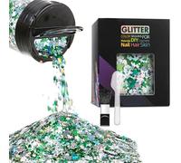 Colorido copo de nieve de 50 g con lentejuelas que fluyen para festivales, 50 g, accesorio de arena fluida para decoraciones navideñas únicas, gel de creación artística