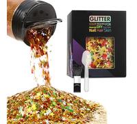 Colorido copo de nieve de 50 g con lentejuelas que fluyen para festivales, 50 g, accesorio de arena fluida para decoraciones navideñas únicas, regalos, adornos de envoltura