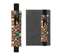 Colorido corazón ajustable de cuero para bolígrafos, cuadernos, calendarios, tableta, banda elástica marcapáginas y portalápices