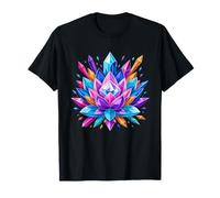 Colorido Cristal Lotus Mandala Chakra Meditación Camiseta