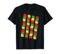Colorido Cubos Patrón Óptico Puzzle Divertido Camiseta