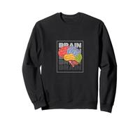 Colorido diseño de anatomía cerebral Neurociencia y pensador inteligente Sudadera