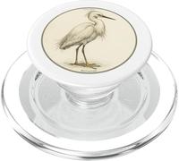 Colorido diseño de garceta Nevada PopSockets PopGrip para MagSafe