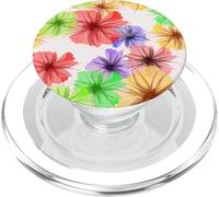 Colorido diseño Floral de Petunia para Mujeres y niñas PopSockets PopGrip para MagSafe