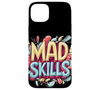 Colorido disfraz de habla de habilidades locas para niños y niñas Carcasa para iPhone 15 Plus