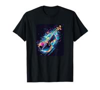 Colorido disfraz de violín relámpago para niños y niñas Camiseta