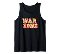 Colorido Disfraz de Zona de Guerra Camiseta sin Mangas