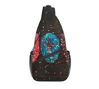 Colorido Donuts Cross Chest Bag Diagonalmente Sling Mochila Crossbody Bolsa de Hombro Viajes Senderismo Mochilas para Hombres Mujeres