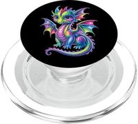Colorido Dragón Bebé Lindo Bonito Cumpleaños Amante del PopSockets PopGrip para MagSafe