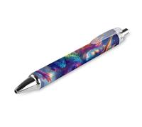 Colorido dragón bolígrafo retráctil de tinta negra para oficina y hogar, 1 unidad