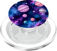 Colorido Espacio Planetas Galaxia Estrellas Diseño Abstracto PopSockets PopGrip para MagSafe
