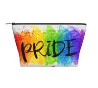 Colorido Estilo Acuarela LGBT Orgullo Gay Corazón del Arco Iris, Bolsa de artículos de tocador Bolsa de Maquillaje Bolsa de cosméticos Bolsa de artículos de tocador de Viaje portátil