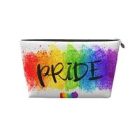 Colorido Estilo Acuarela LGBT Orgullo Gay Corazón del Arco Iris, Bolsa de artículos de tocador Bolsa de Maquillaje Bolsa de cosméticos Bolsa de artículos de tocador de Viaje portátil