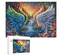 Colorido Fénix Antes del Castillo de la Fantasía Puzzle 300 Piezas para Mayores Momento Tranquilo Estimulación Cognitiva Regalo para Ocio 300 PCS
