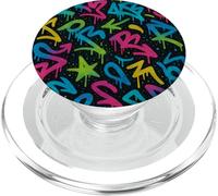Colorido Graffiti Street Art Patrón Estilo Urbano PopSockets PopGrip para MagSafe