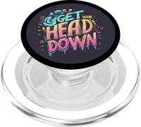 Colorido habla para bajar la cabeza para una fuerza silenciosa PopSockets PopGrip para MagSafe