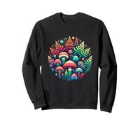 Colorido Hongo Arco Iris Helechos Naturaleza Plantas Sudadera
