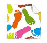 Colorido Huella Estilo Moderno Fashion Póster de gamuza de gafas paño de limpieza Limpiador de regalo teléfono Protector de 5 unidades