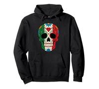 Colorido Hueso Dia De Los Muertos Día De Las Almas México Sudadera con Capucha