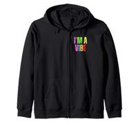 Colorido I'm A Vibe Energía Positiva Sudadera con Capucha