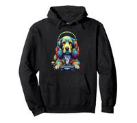 Colorido Inglés Cocker Spaniel Gamer Perro Videojuego Sudadera con Capucha