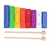 Colorido instrumento educativo de xilófono de 8 notas con 8 teclas de metal para el aprendizaje preescolar