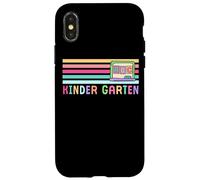 Colorido jardín de infantes ABC rayas divertido Carcasa para iPhone X/XS