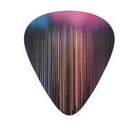 Colorido juego de 12 púas de guitarra Rainbow Rain, incluye 3 grosores de púas para guitarras acústicas, ukeleles y más.