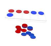 Colorido juego de diez marcos con contadores magnéticos, base diez manipulativos para aula, enseñar conceptos de números, suma y resta