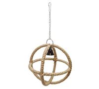 Colorido juguete para colgar loro, pájaro, molar, para entrenamiento, columpio, mordedura, loros colgantes, cuerda de lino, loros pequeños que hacen ruido