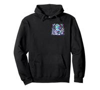 Colorido Kawaii Dragón Lectura Libros Fantasía Escuela Vibe Sudadera con Capucha